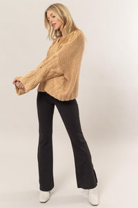 HYFVE Cable Knit V-Neck Sweater - Brittney MADE