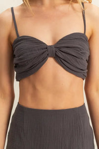 HYFVE Ruched Bra Top and Mini Skirt Set - Brittney MADE