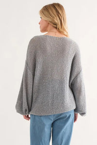 And The Why Sequined Light Weight Pullover Sweater - Brittney MADE