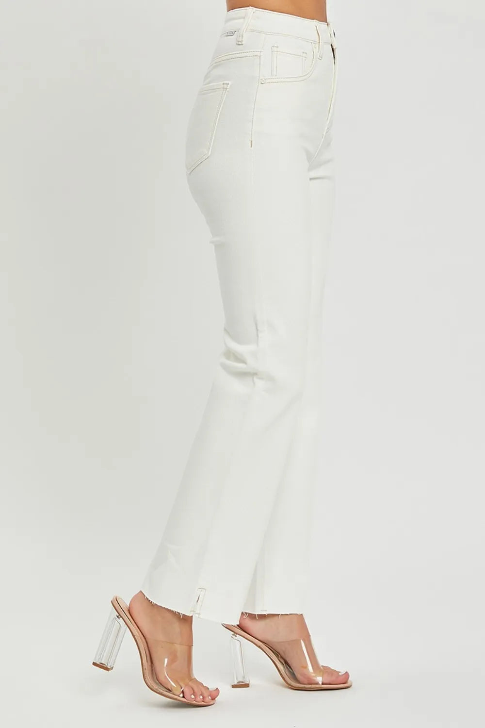 RISEN Full Size High Rise Tummy Control Straight Jeans - Brittney MADE