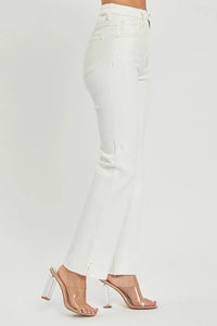 RISEN Full Size High Rise Tummy Control Straight Jeans - Brittney MADE
