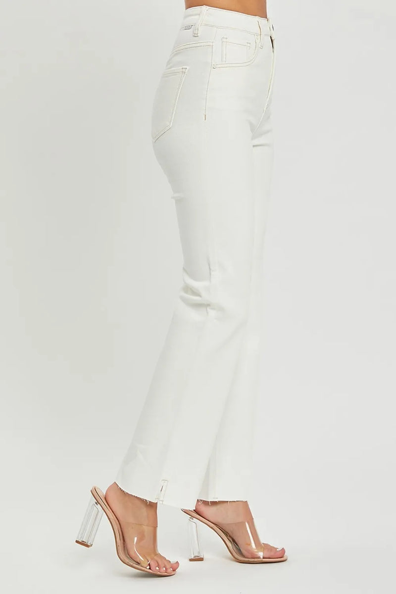 RISEN Full Size High Rise Tummy Control Straight Jeans - Brittney MADE
