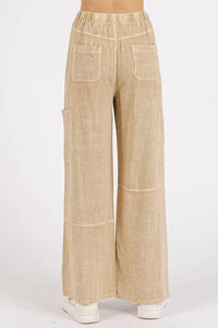 Mittoshop Mineral Wash Drawstring Elastic Waist Pants - Brittney MADE