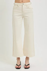 RISEN Full Size Tummy Control Cropped Bootcut Jeans Plus Size - Brittney MADE
