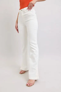 Judy Blue Full Size High Waist Side Slit Slim Bootcut Jeans Plus Size - Brittney MADE