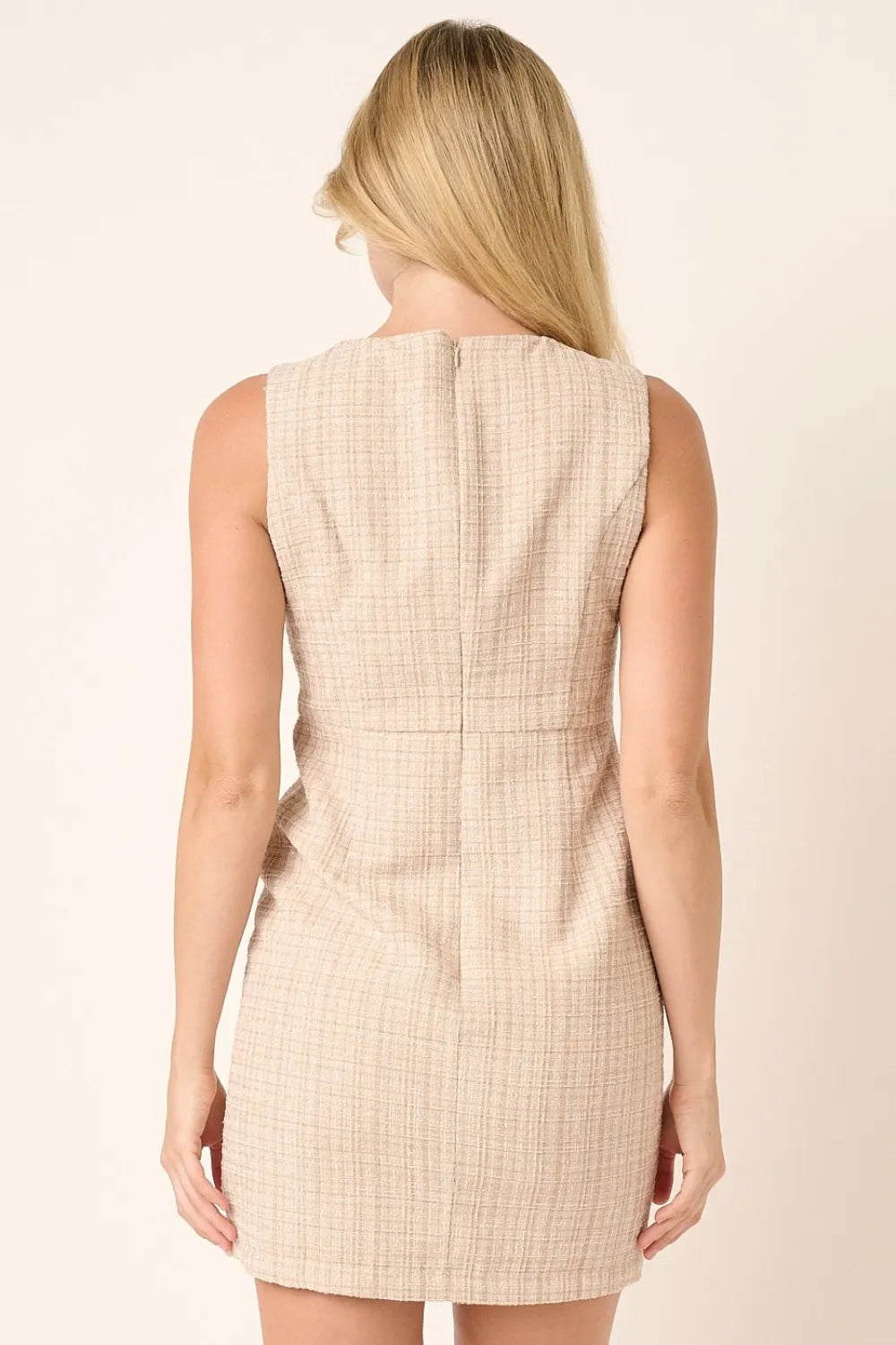 Mittoshop Tweed Sleeveless Mini Dress - Brittney MADE