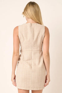 Mittoshop Tweed Sleeveless Mini Dress - Brittney MADE