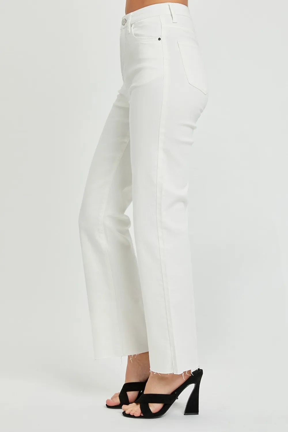 RISEN Full Size High Rise Tummy Control Straight Jeans - Brittney MADE