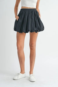 MABLE Poplin Bubble Mini Skirt - Brittney MADE