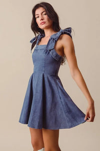 SO ME Fit and Flare Washed Gameday Dress - Brittney MADE