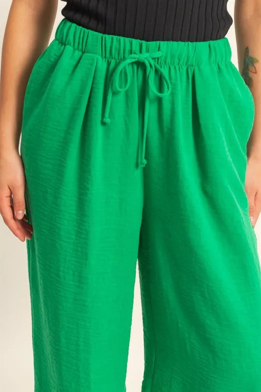 HYFVE Elasticized Waist Wide Leg Pants - Brittney MADE