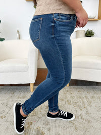 Judy Blue Full Size Classic Handsand Skinny Jeans - Brittney MADE