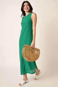 Mittoshop Side Slit Round Neck Sleeveless Dress - Brittney MADE