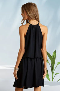 ADORA Halter Neck Smocking Waist Dress - Brittney MADE