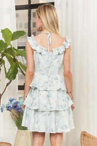ADORA Flowy Texture Trim Dress - Brittney MADE