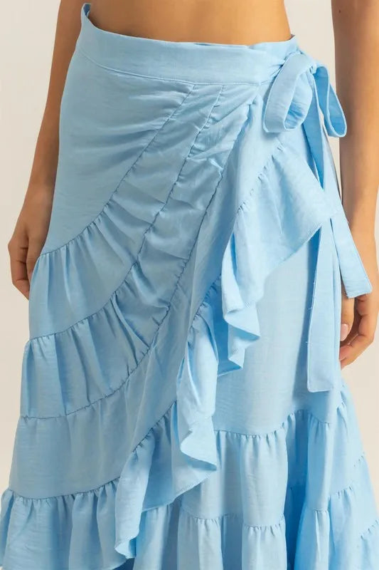 HYFVE Ruffled Tiered High Waist Skirt - Brittney MADE