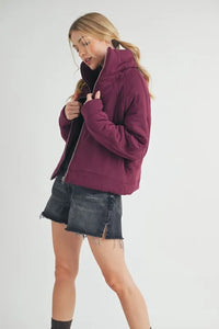 Aemi+Co Zip Up Raglan Sleeve Quilted Jacket - Brittney MADE