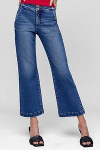 RISEN Tummy Control High Rise Crop Jeans - Brittney MADE