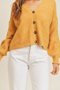 MABLE Long Sleeve Button Down Sweater Cardigan - Brittney MADE