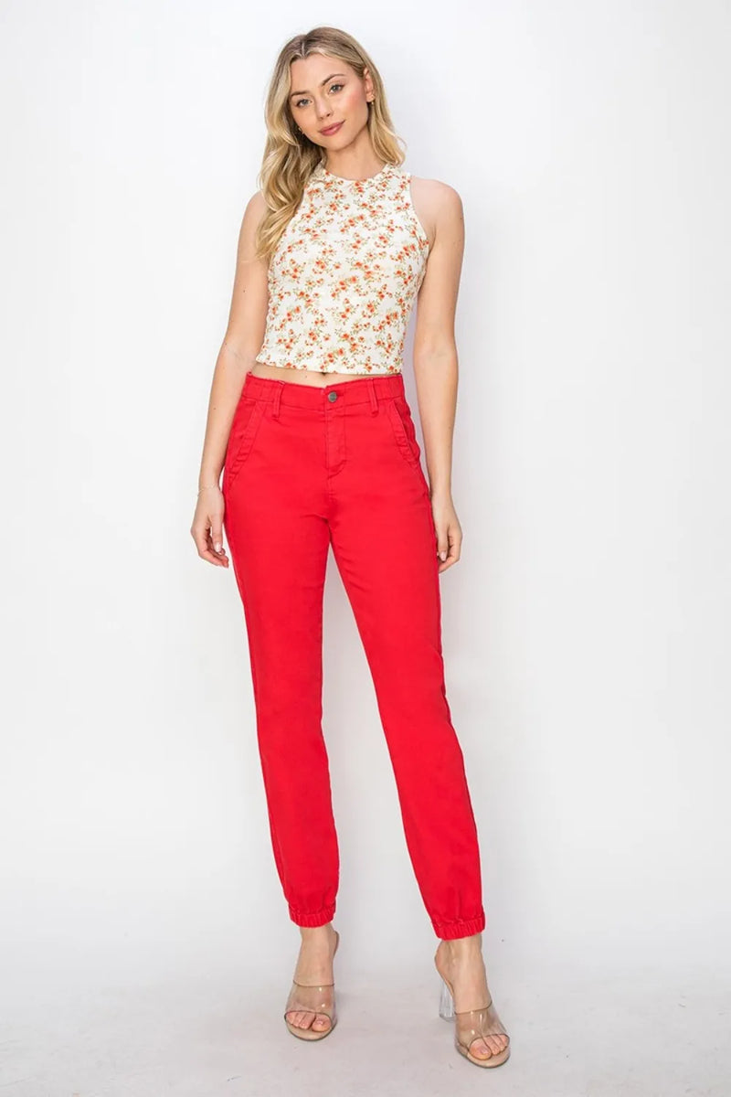 RISEN Full Size High Waisted Jogger Jeans - Brittney MADE