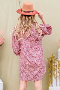 And The Why Leopard Print Baby Doll Mini Dress - Brittney MADE
