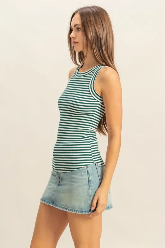 HYFVE Striped Round Neck Tank - Brittney MADE