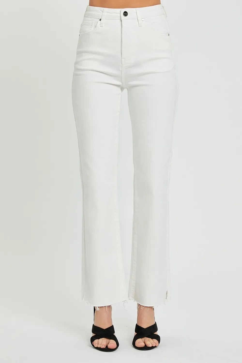 RISEN Full Size High Rise Tummy Control Straight Jeans - Brittney MADE
