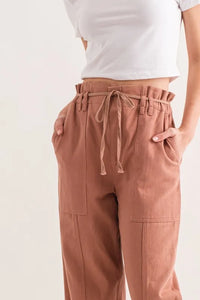 And The Why Waist Ribbon Casual Pants - Brittney MADE