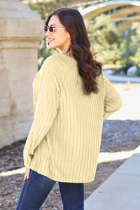 Basic Bae Full Size Ribbed Round Neck Long Sleeve Knit Top - Brittney MADE