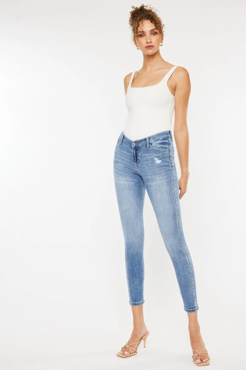Kancan High Waist Cat's Whiskers Skinny Jeans - Brittney MADE