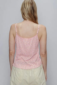 POL Floral Scoop Neck Adjustable Strap Cami - Brittney MADE