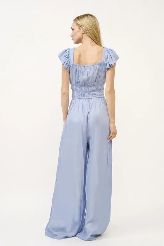 And The Why Ruched Multi Strings Jumpsuit - Brittney MADE