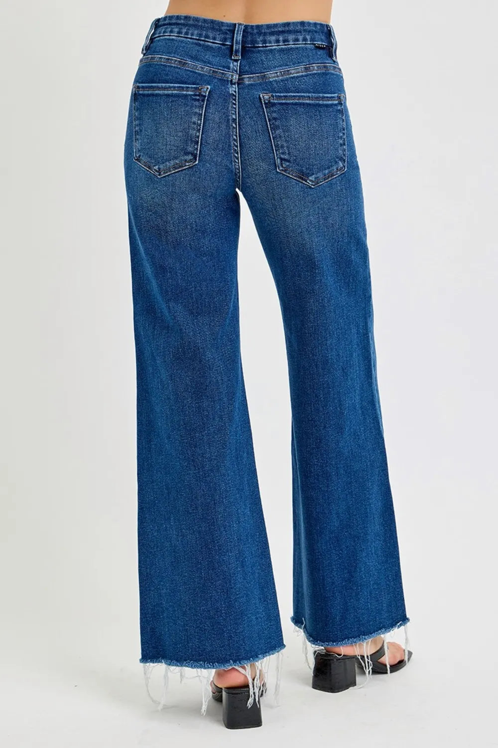 RISEN Tummy Control High Rise Wide Leg Jeans - Brittney MADE