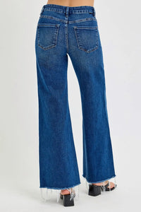 RISEN Tummy Control High Rise Wide Leg Jeans - Brittney MADE