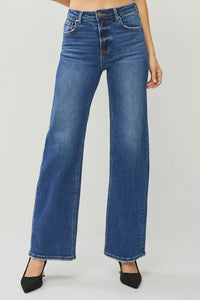 RISEN High Rise Straight Jeans - Brittney MADE