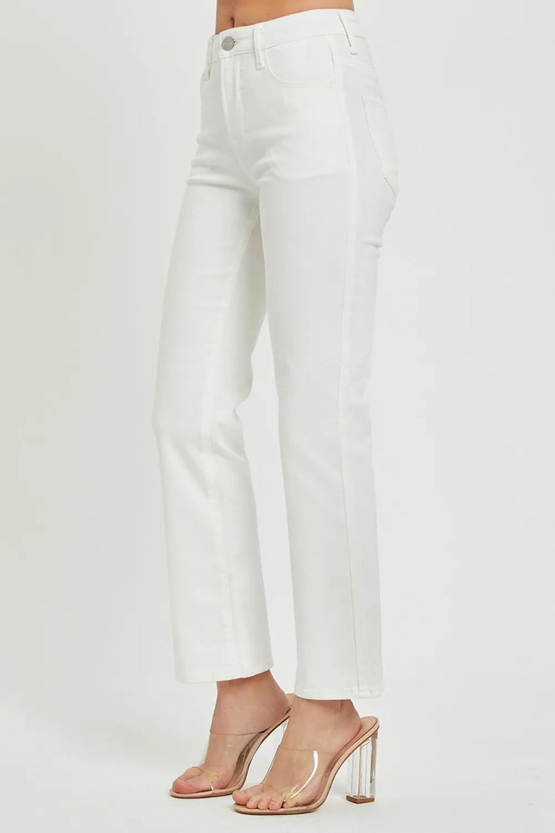 RISEN Full Size Mid Rise Jeans with Pockets - Brittney MADE