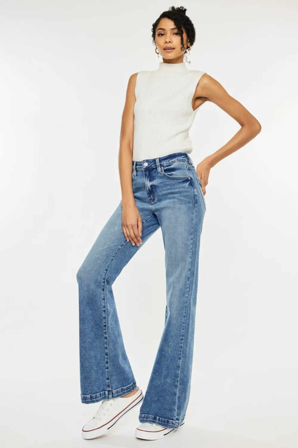 Kancan High Rise Wide Leg Jeans - Brittney MADE