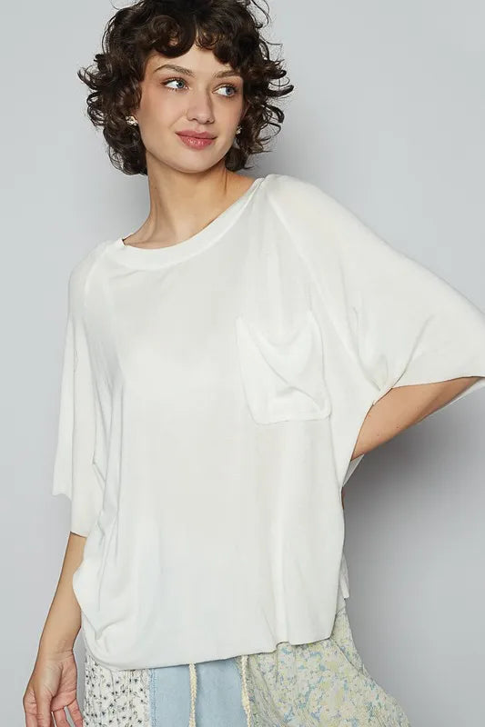 POL Round Neck Half Sleeve T-Shirt - Brittney MADE