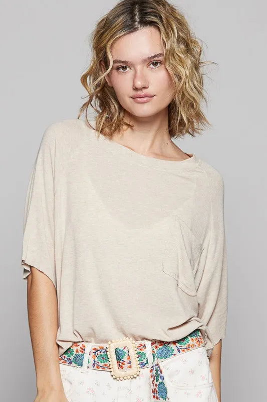 POL Round Neck Half Sleeve T-Shirt - Brittney MADE