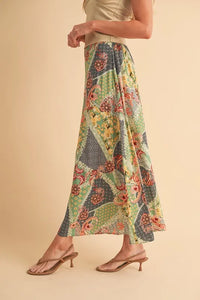 Aemi + Co Printed Maxi Skirt - Brittney MADE