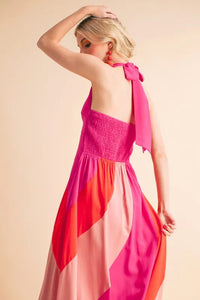 Aemi+Co Color Block Sleeveless Maxi Dress - Brittney MADE