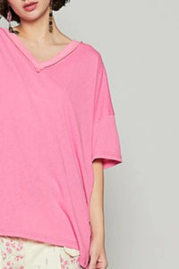 POL V-Neck Half Sleeve T-Shirt - Brittney MADE