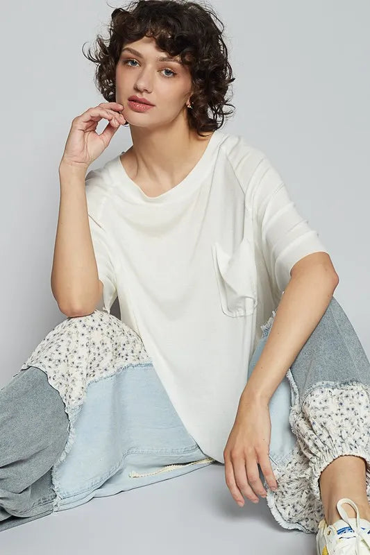 POL Round Neck Half Sleeve T-Shirt - Brittney MADE