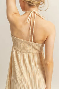 HYFVE Knotted Detail Halter Neck Flowy Maxi Dress - Brittney MADE