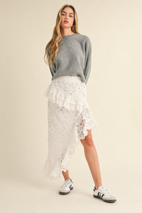 Mable Round Neck Dolman Sleeve Cropped Sweater - Brittney MADE