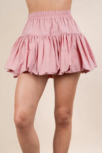 VERY J Bubble Mini Skirt with Inner Shorts - Brittney MADE