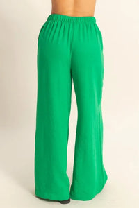 HYFVE Elasticized Waist Wide Leg Pants - Brittney MADE