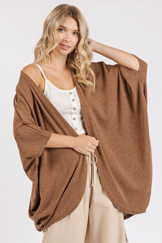 Mittoshop Open Front Batwing Sleeve Cardigan - Brittney MADE