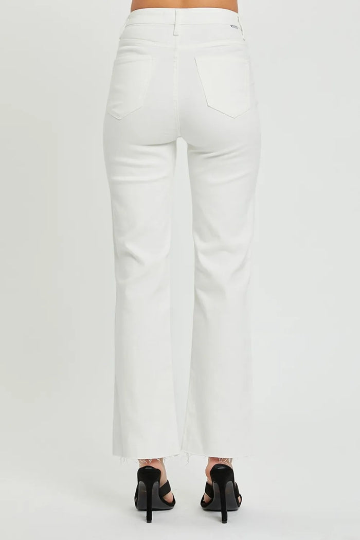 RISEN Full Size High Rise Tummy Control Straight Jeans - Brittney MADE