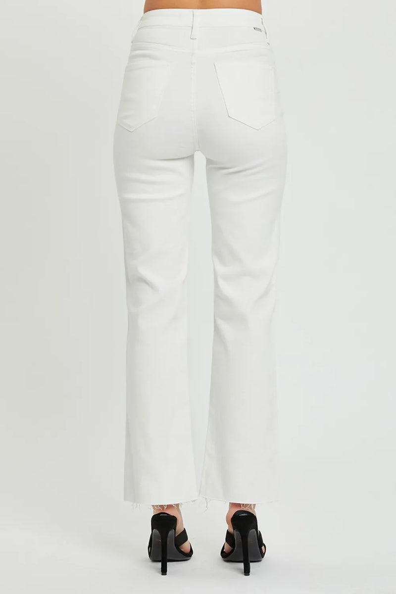 RISEN Full Size High Rise Tummy Control Straight Jeans - Brittney MADE